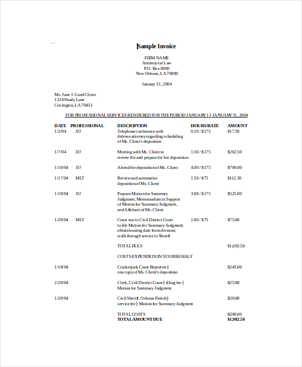 commercial invoice template2