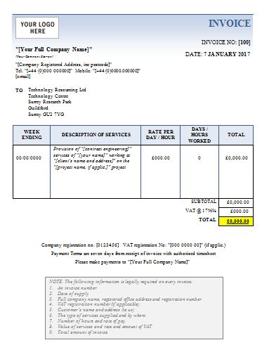 invoice template basic word