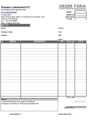 invoice template business