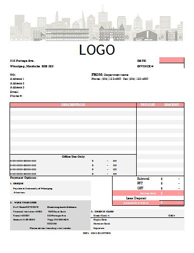 invoice template xls