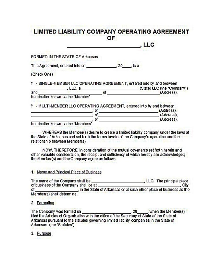 23+ LLC Operating Agreement Template