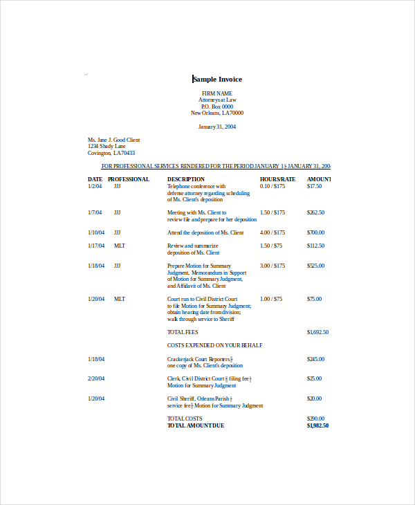 sales invoice template