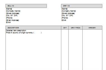 small business invoice template excel