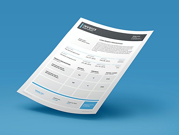 Adobe Invoice Indesign templates