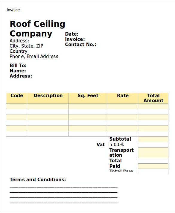 Company Invoice