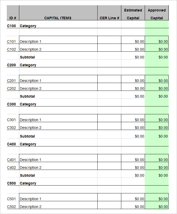 Digital Marketing Business Budget Template