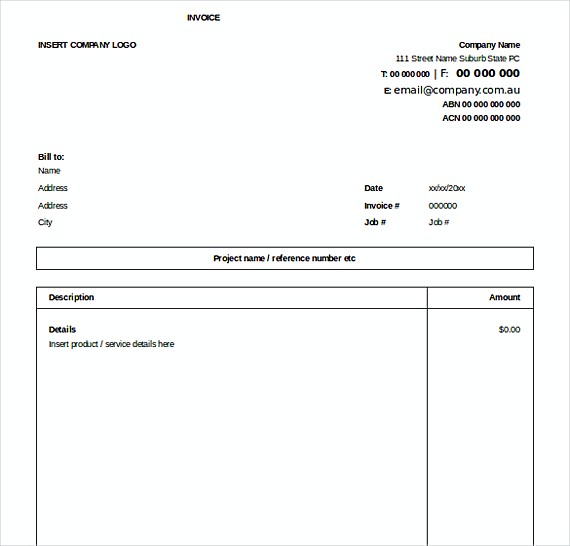 Excel Invoice Free templates