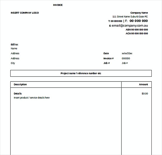 Excel Invoice Free templatess