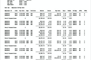 Online Payroll templates