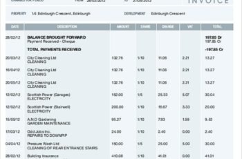 Residential Cleaning Service Invoice templates