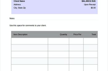 Sample Dj Invoice templates