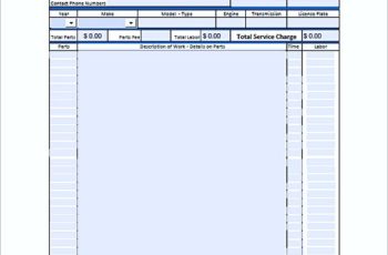 auto repair invoice templates pdf