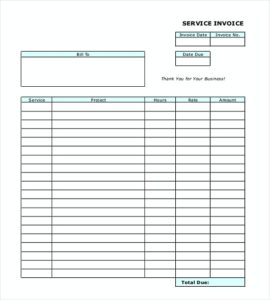 Open Office Invoice Template