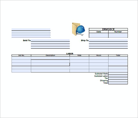 general contractor invoice