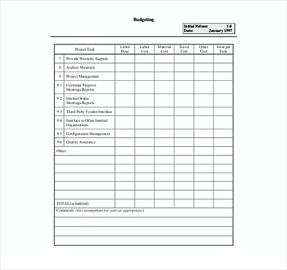 project budget tracker template File