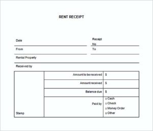 Rent Invoice Template