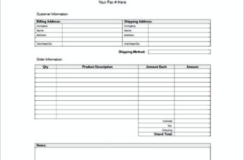 standard invoice templates