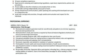 risk and compliance analyst resume