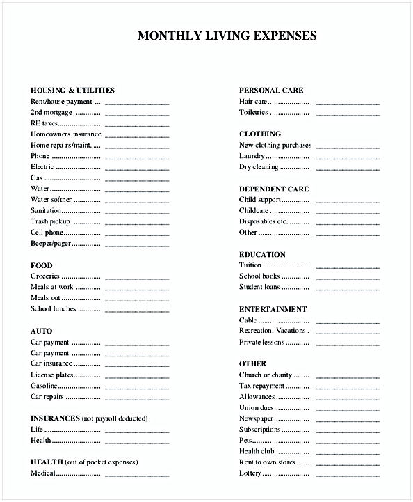 Monthly Household Budget Worksheet1