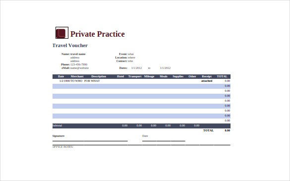 Private Practice Google Spreadsheet Template