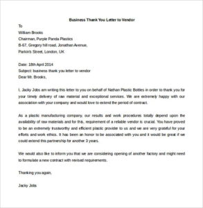 Business Letter Template