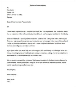 Business Letter Template