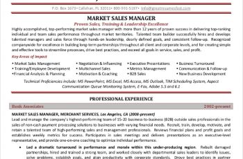Marketing Sales Manager Resume1