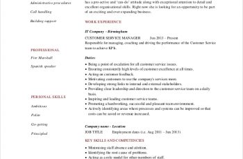Retail Customer Service Manager Resume