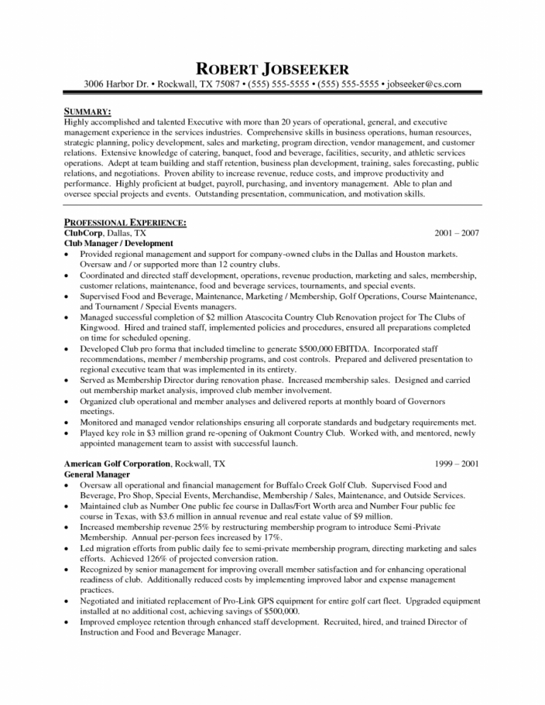 District Manager Resume