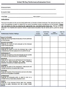 Employee Review Form and How You Get to Use It for Yours and Employees ...