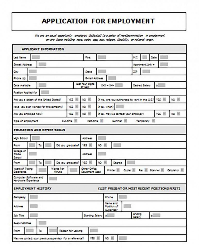 Generic Job Application Resume to Make in Applying New Job