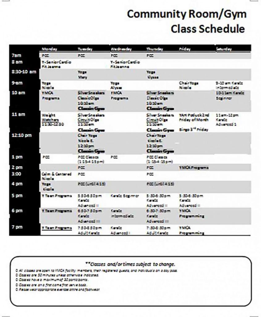 Class Schedule Template and How to Make It