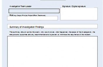 Health Safety Incident Investigation Report templates Format