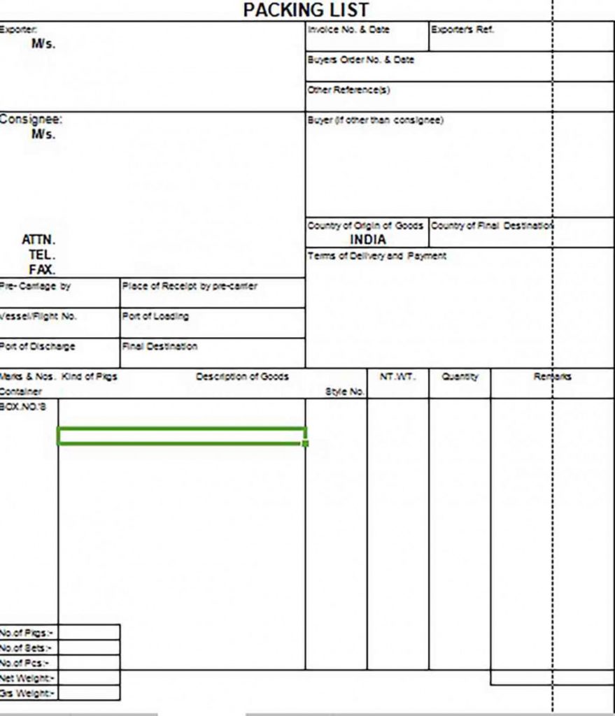 Packing List Template: What’s So Good About Using It to Serve Customers ...