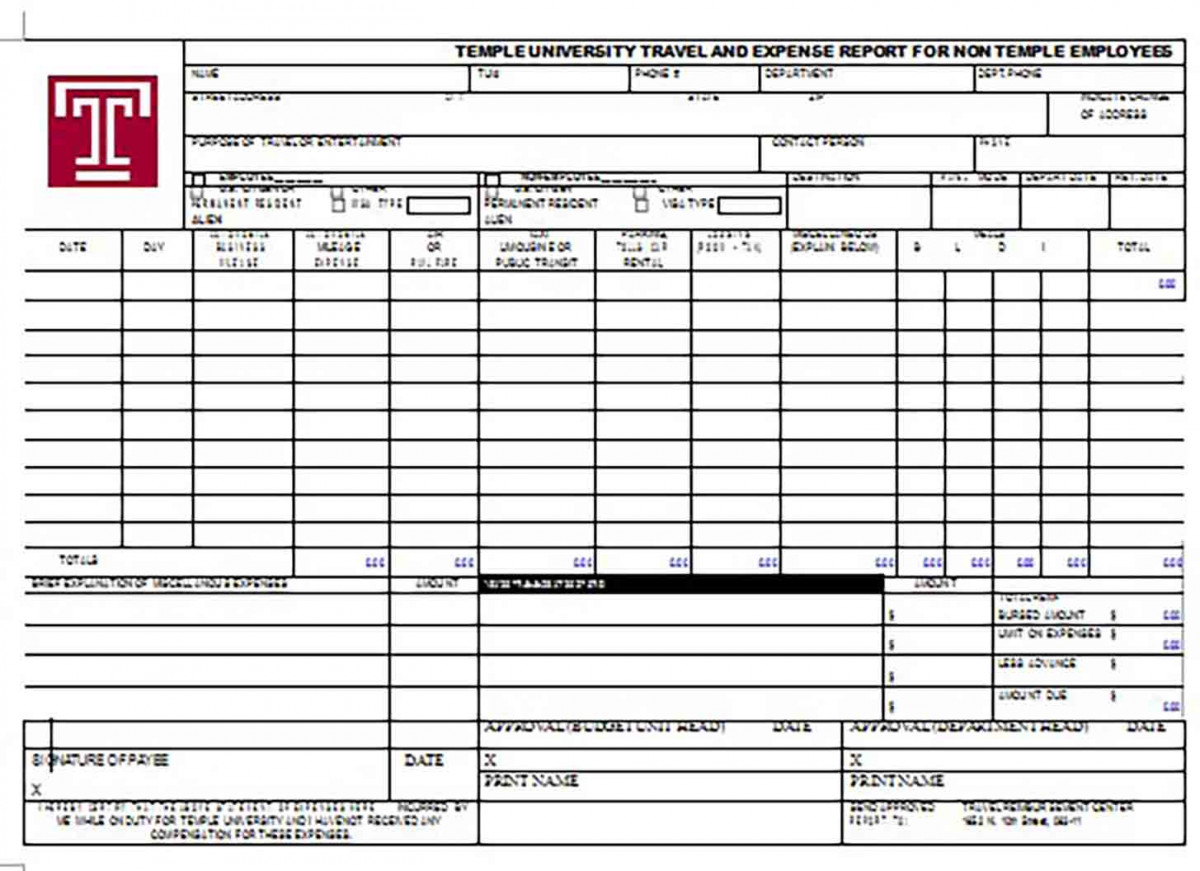 Travel Expense Report