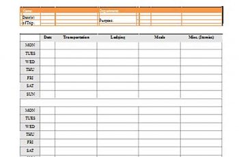 Weekly Expense Reports templates