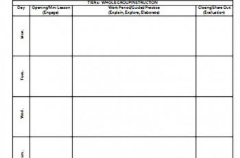 Weekly Lesson Plan templates Word