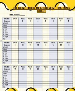 10+ Printable Body Measurement Chart