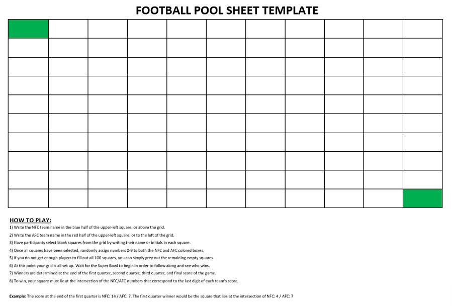 football pool sheet tempalte football pool sheet tempalte