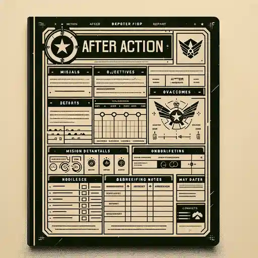 A Military After Action Report template