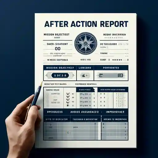 A Navy After Action Report template