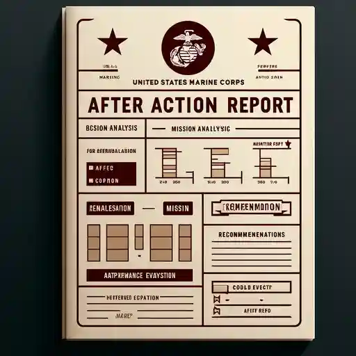 A USMC (United States Marine Corps) After Action Report template