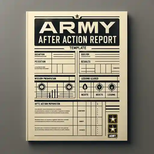 An Army After Action Report template