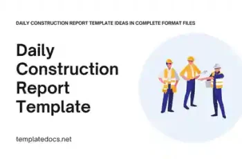 Daily Construction Report Template Ideas in Complete Format Files Presentation