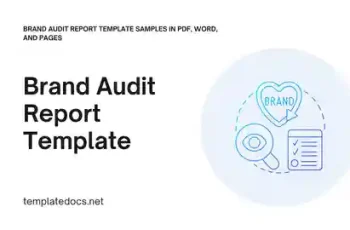 Brand Audit Report Template Samples in PDF, Word, and Pages Presentation
