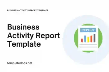 Business Activity Report Template Presentation