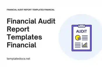 Financial Audit Report Templates Financial Presentation