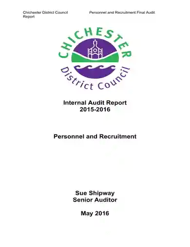 Personnel and Recruitment Audit Report