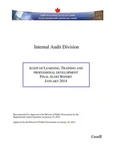 Training and Development Audit Report