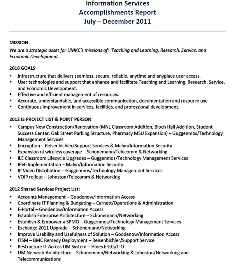 is accomplishment report july dec 2011
